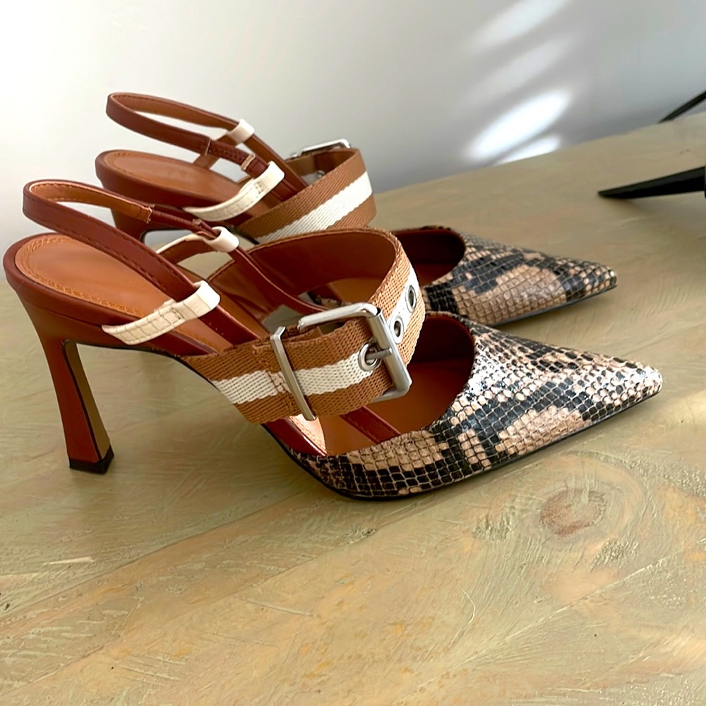 ASOS snake skin heels